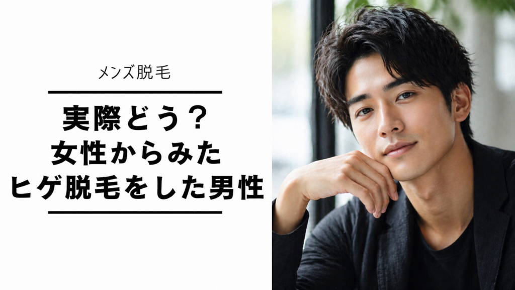 実際どう？女性からみたヒゲ脱毛をした男性