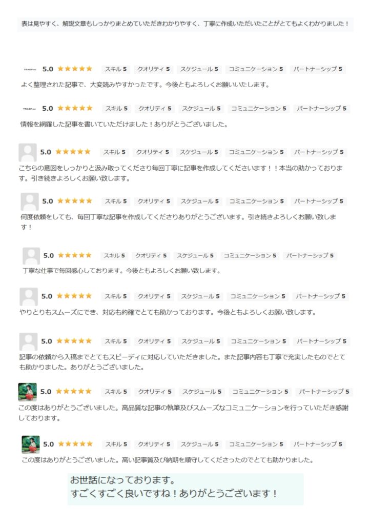 お客様の声2