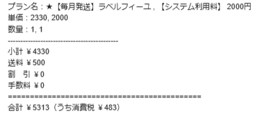 エニピルで実際にかかった料金